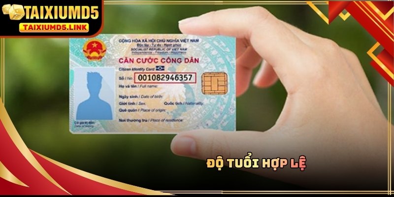 Người đăng ký Tài Xỉu MD5 cần đáp ứng điều kiện độ tuổi theo quy định hiện hành