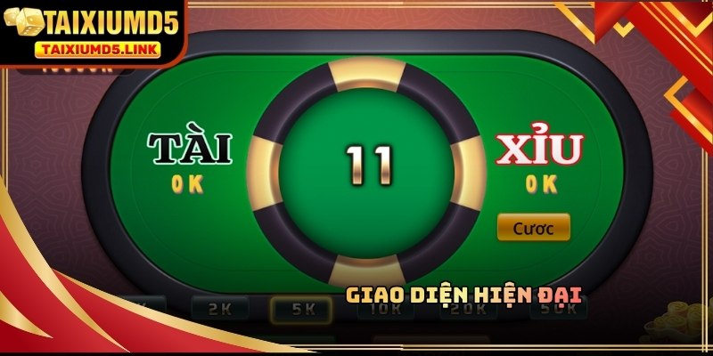 Giao diện đặt cược vô cùng chuyên nghiệp tại hệ thống Tài Xỉu MD5