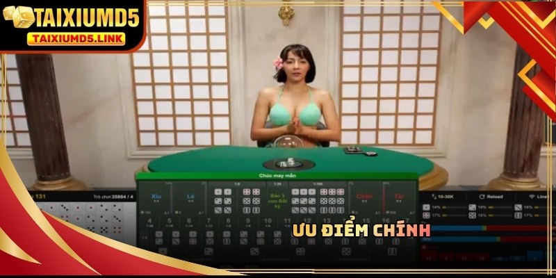 Danh sách các lợi thế vượt trội khi tham gia đặt cược Tài Xỉu MD5 F88